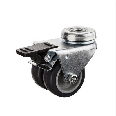 Ruedas TPR para muebles con ruedas gemelas